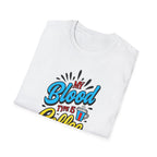 Coffee T-Shirt — "My Blood Type Is Coffee" Graphic Tee
