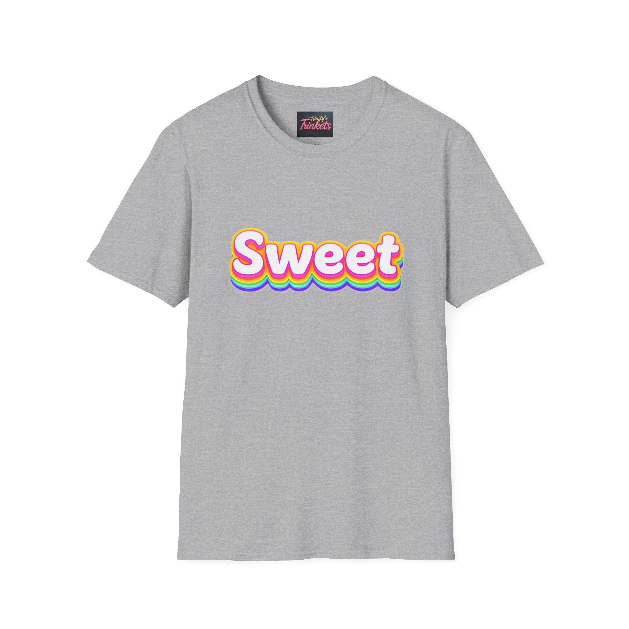 Sweet Rainbow T-Shirt — Retro Colorful Graphic Tee