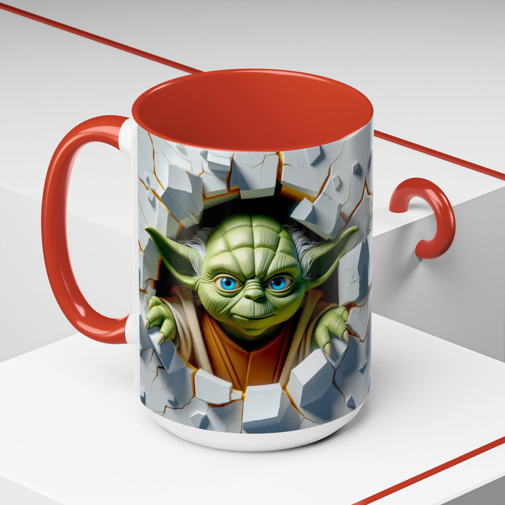 Yoda Break Through Accent Coffee Mug (11/15oz)