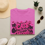 Cats Before People T-Shirt – Cute Pink Cat Graphic Tee
