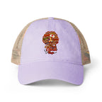 Black Nurse Magic Ponytail Back Hat - Women's Washed Mesh-Back Cap