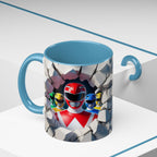 Power Rangers Coffee Mug — Retro Superhero Team Design (11/15 oz)