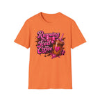 Running on Iced Coffee T-Shirt — Cute Pink Coffee Graphic Tee