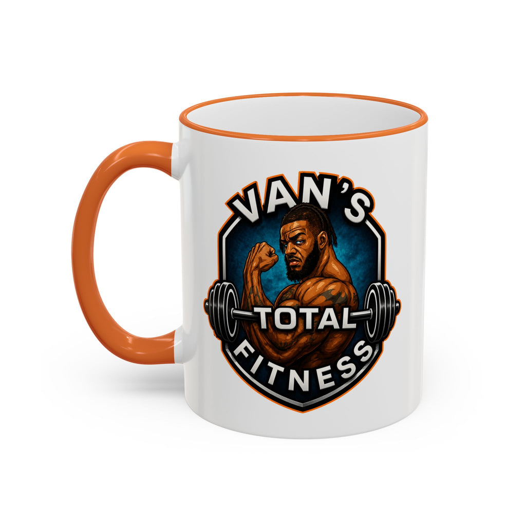 Van's Total Fitness Logo Mug - Accent Rim & Handle 11oz/15oz