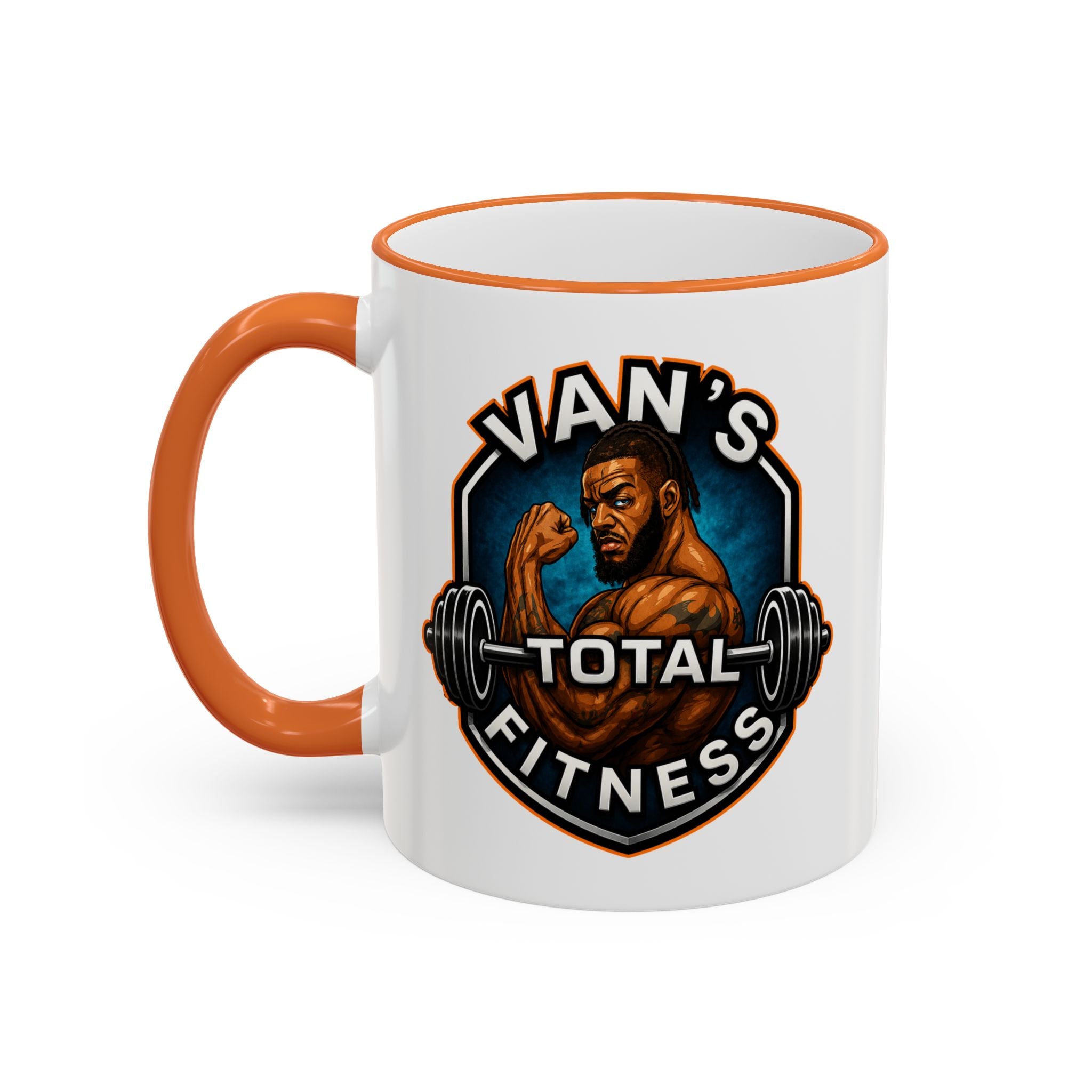Van's Total Fitness Logo Mug - Accent Rim & Handle 11oz/15oz