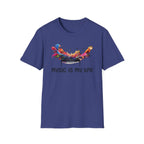 Music Is My Life T-Shirt — Colorful Piano Splash Graphic Tee