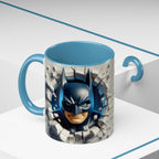 Batman "Break Through" Accent Mug — Superhero Coffee Cup (11/15oz)