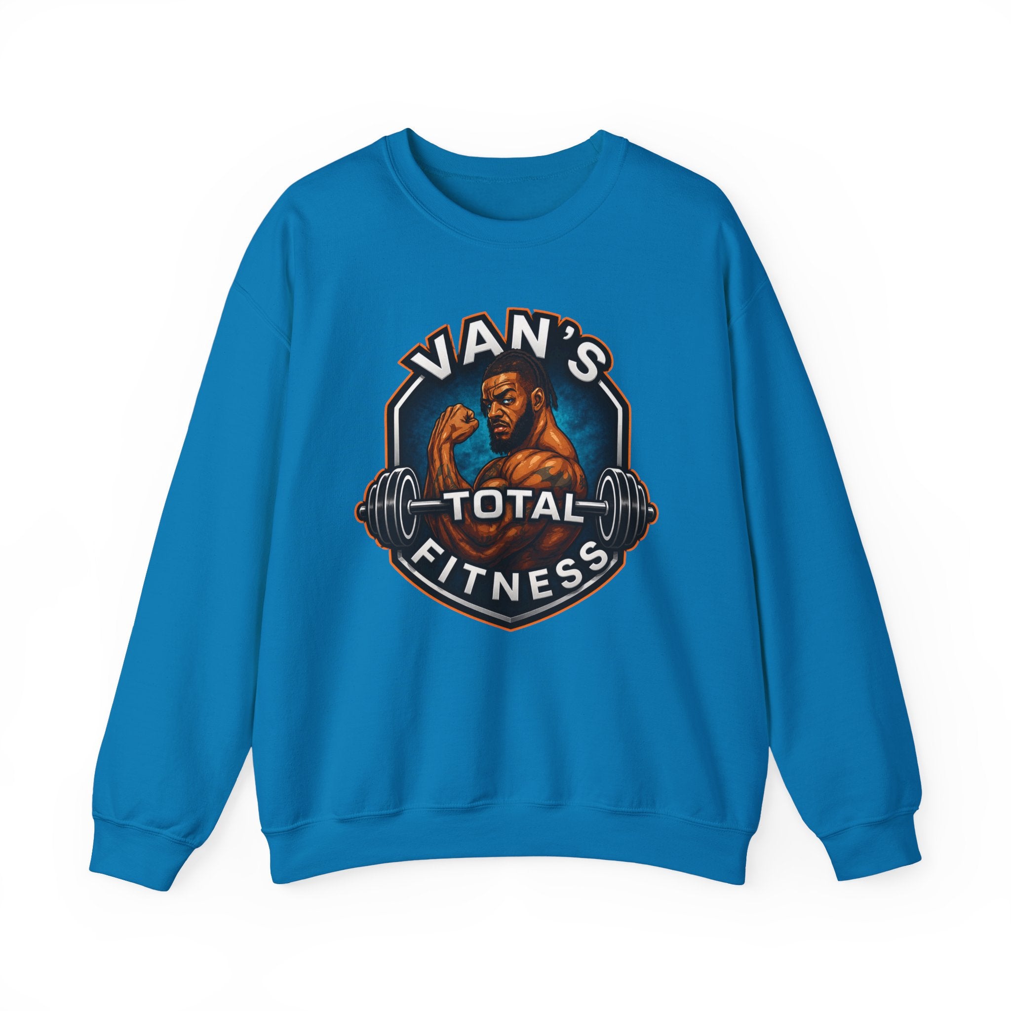 Van's Total Fitness Crewneck Sweatshirt — Gym Logo Pullover for Van's Total Fitness Fans