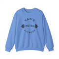 Fitness Crewneck Sweatshirt — "Van's Total Fitness" Barbell Logo