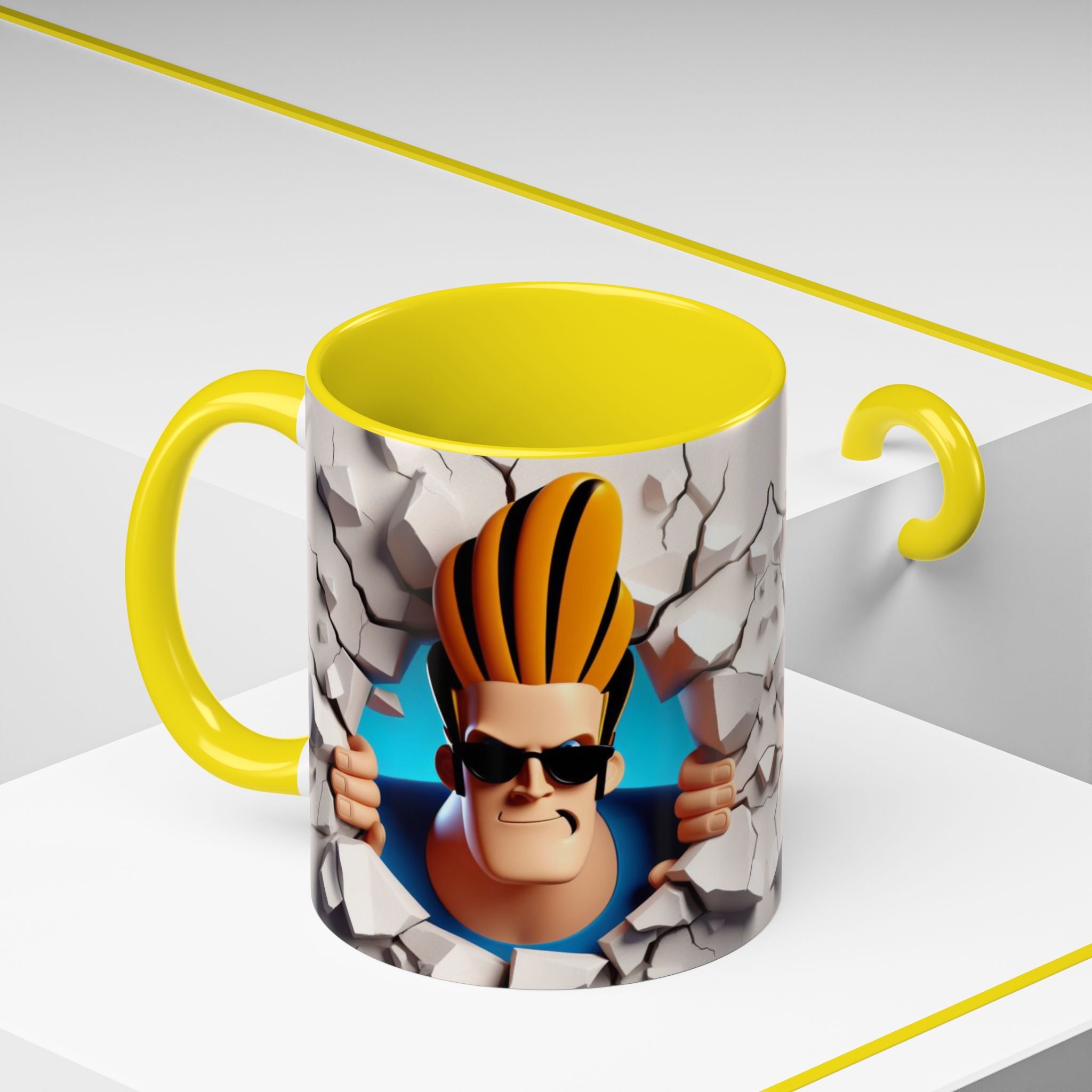 Johnny Bravo Breakthrough Coffee Mug (11oz & 15oz)