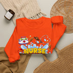 Nurse Story Sweatshirt — Cute Medical Cartoon Crewneck for Nurses