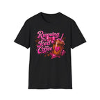 Running on Iced Coffee T-Shirt — Cute Pink Coffee Graphic Tee