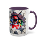 Power Rangers Coffee Mug — Retro Superhero Team Design (11/15 oz)