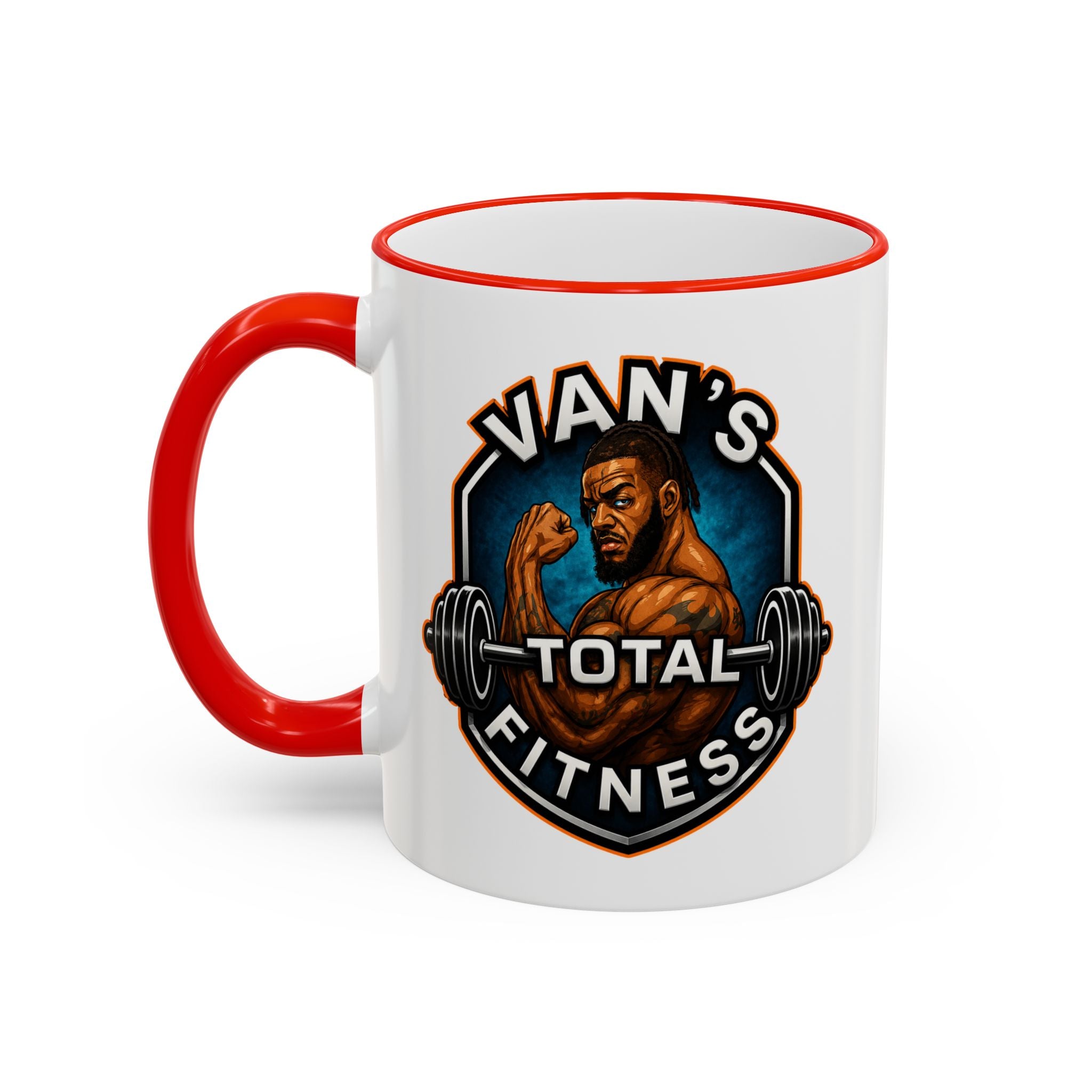 Van's Total Fitness Logo Mug - Accent Rim & Handle 11oz/15oz