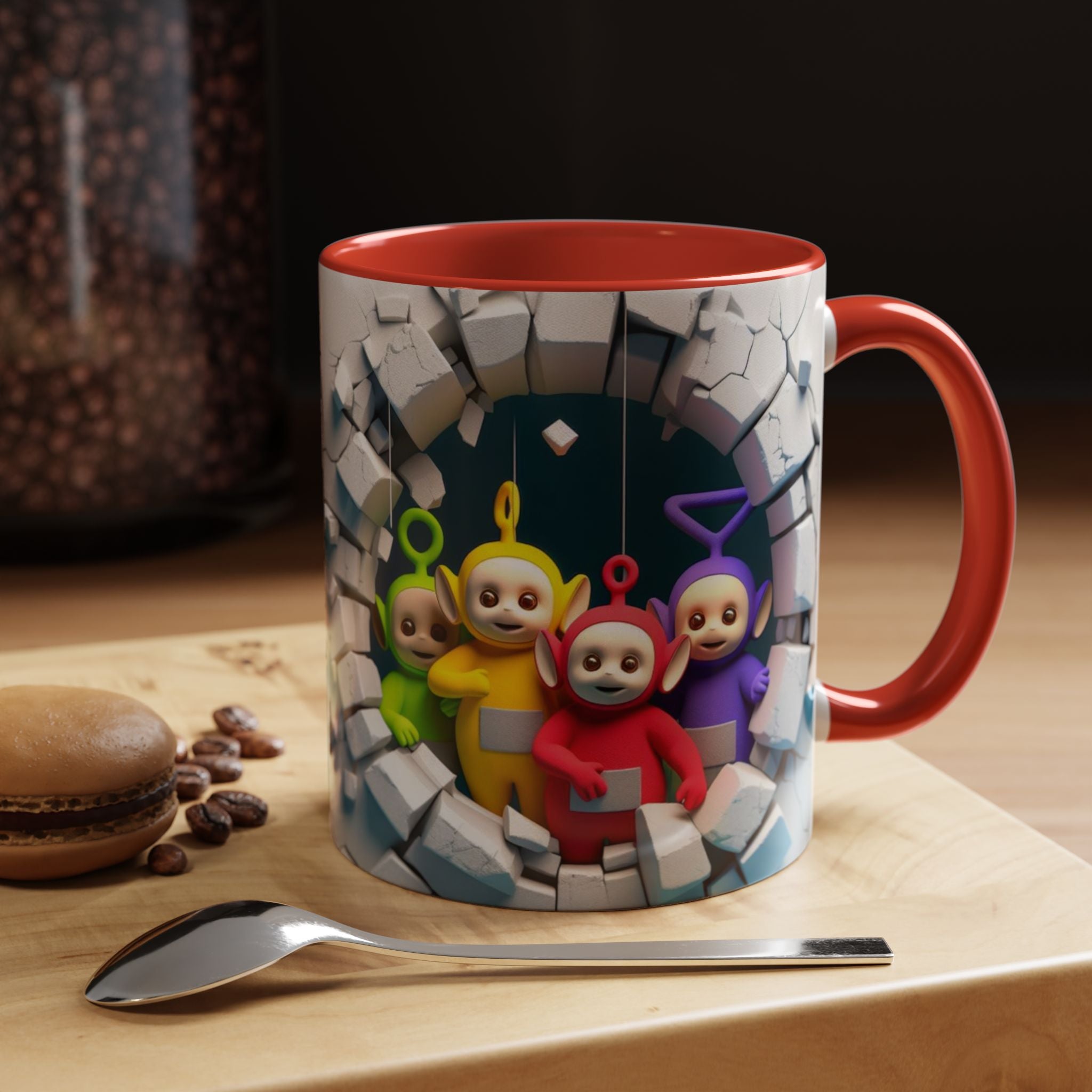 Teletubbies Tunnel Coffee Mug — Cute Retro Kids TV Character Design (11/15oz)