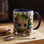 Baby Groot "Break Through" Accent Coffee Mug — Cute Guardians of the Galaxy Pop Art Gift (11/15 oz)