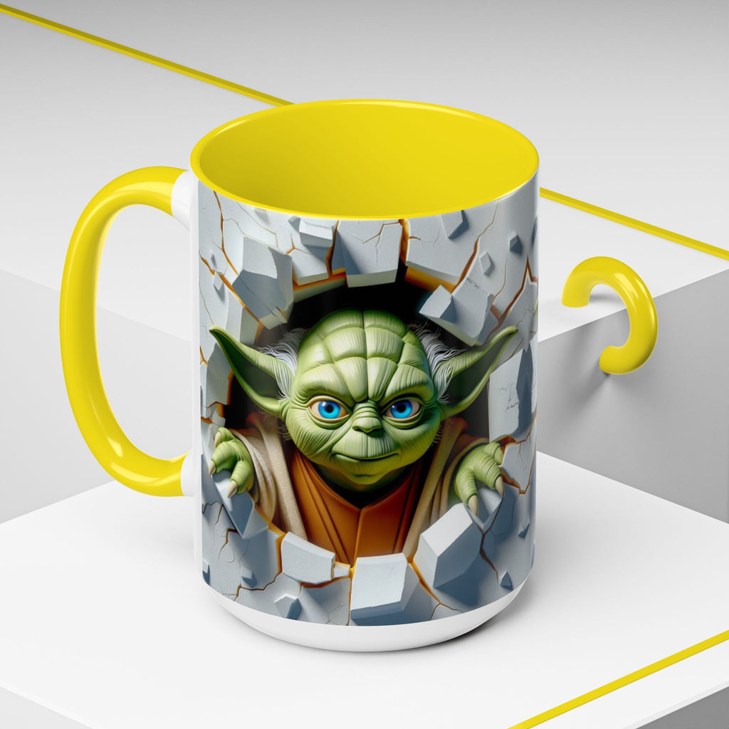 Yoda Break Through Accent Coffee Mug (11/15oz)