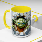 Yoda Break Through Accent Coffee Mug (11/15oz)