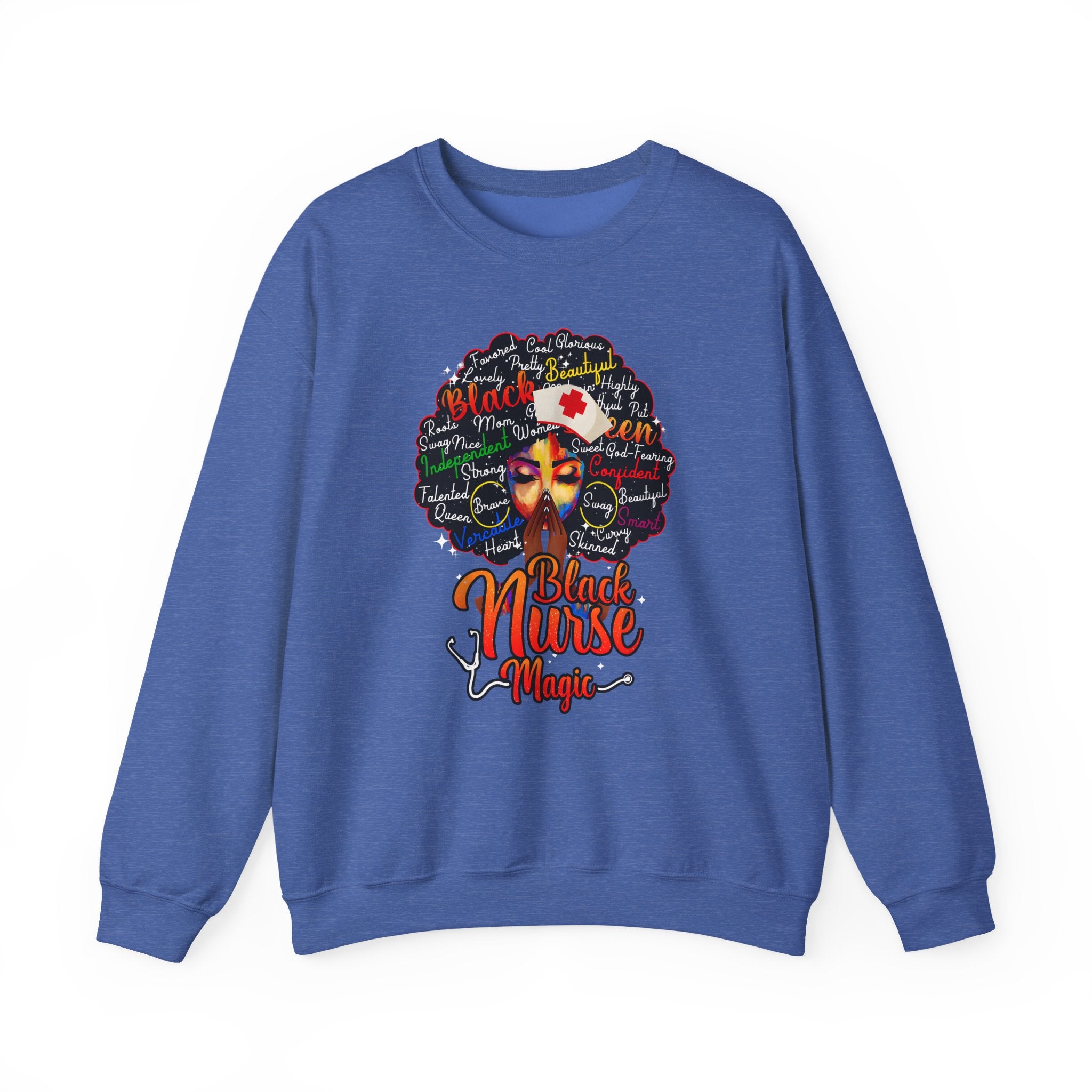 Black Nurse Magic Sweatshirt w/Black Afro