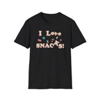 I Love Snacks T-Shirt — Cute Snack Lover Graphic Tee
