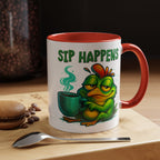 Sip Happens Coffee Mug — Funny Frog Coffee Cup (11/15oz)