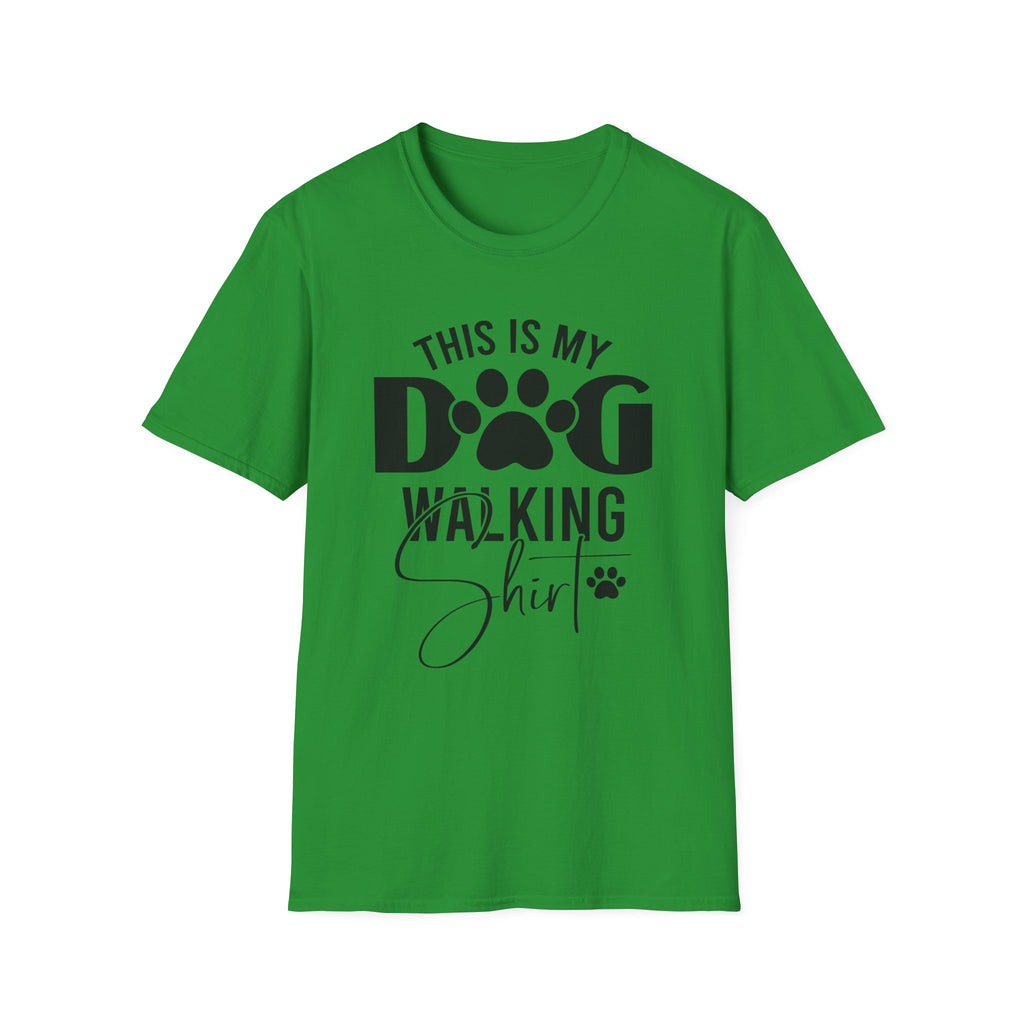 Dog Walking T-Shirt — "This Is My Dog Walking Shirt" Pet Lover Tee