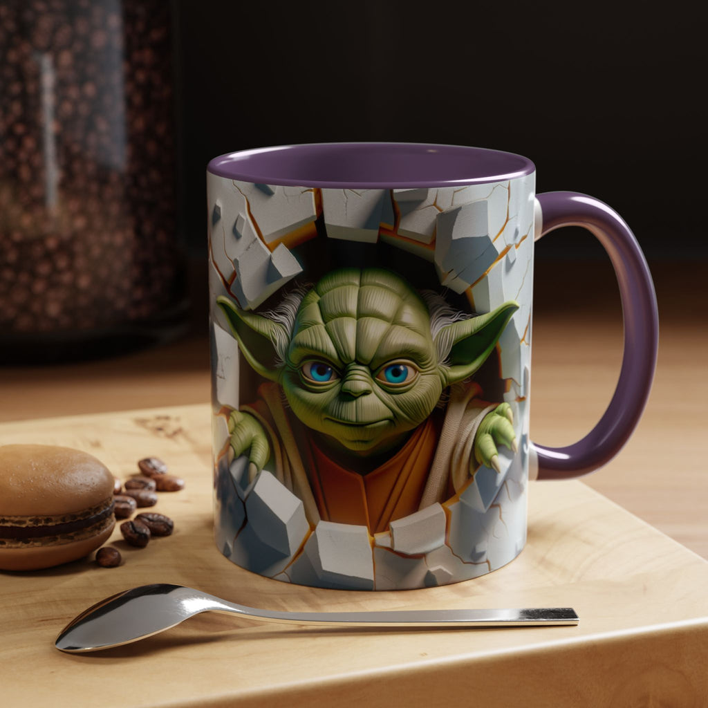 Yoda Break Through Accent Coffee Mug (11/15oz)