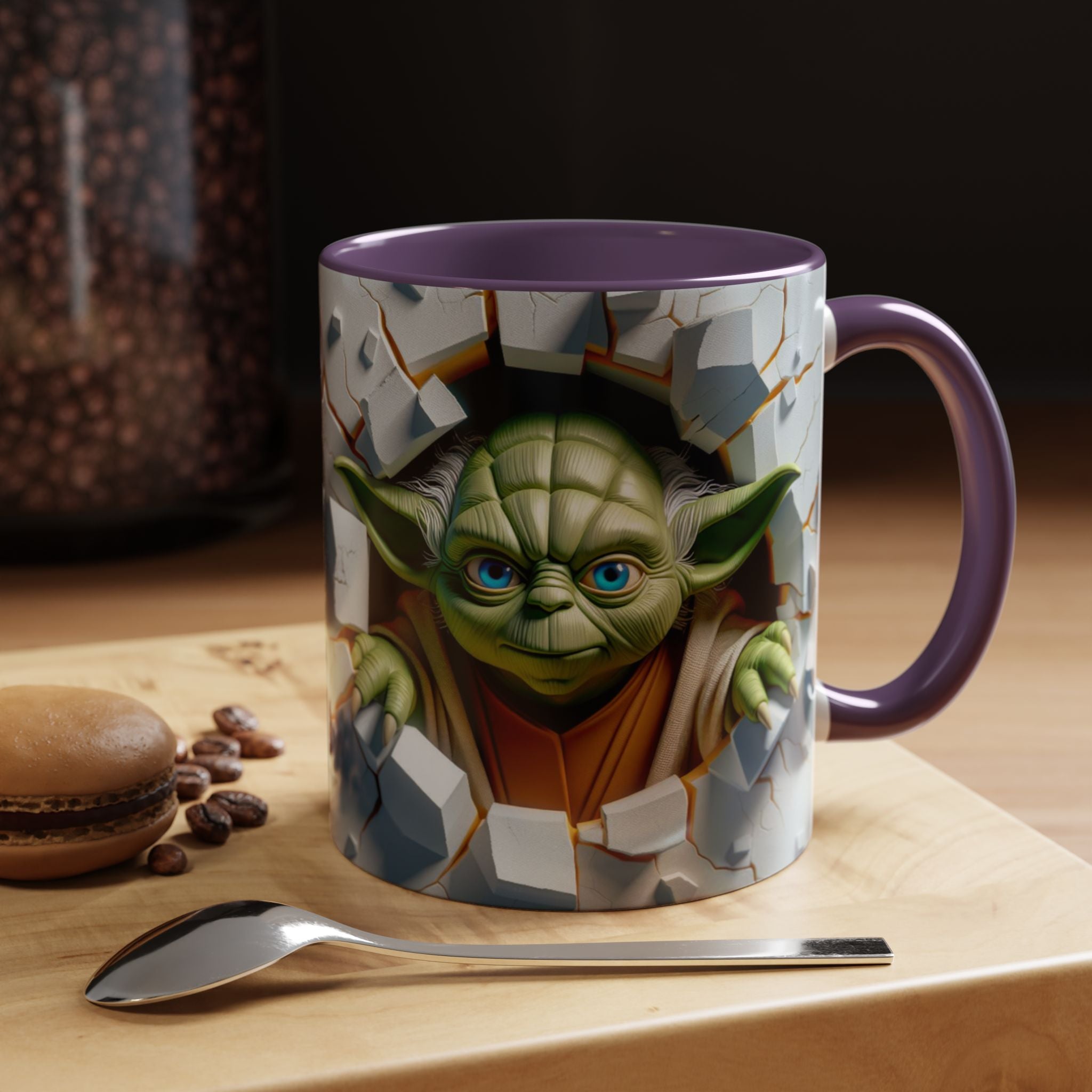 Yoda Break Through Accent Coffee Mug (11/15oz)