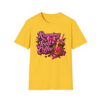 Running on Iced Coffee T-Shirt — Cute Pink Coffee Graphic Tee