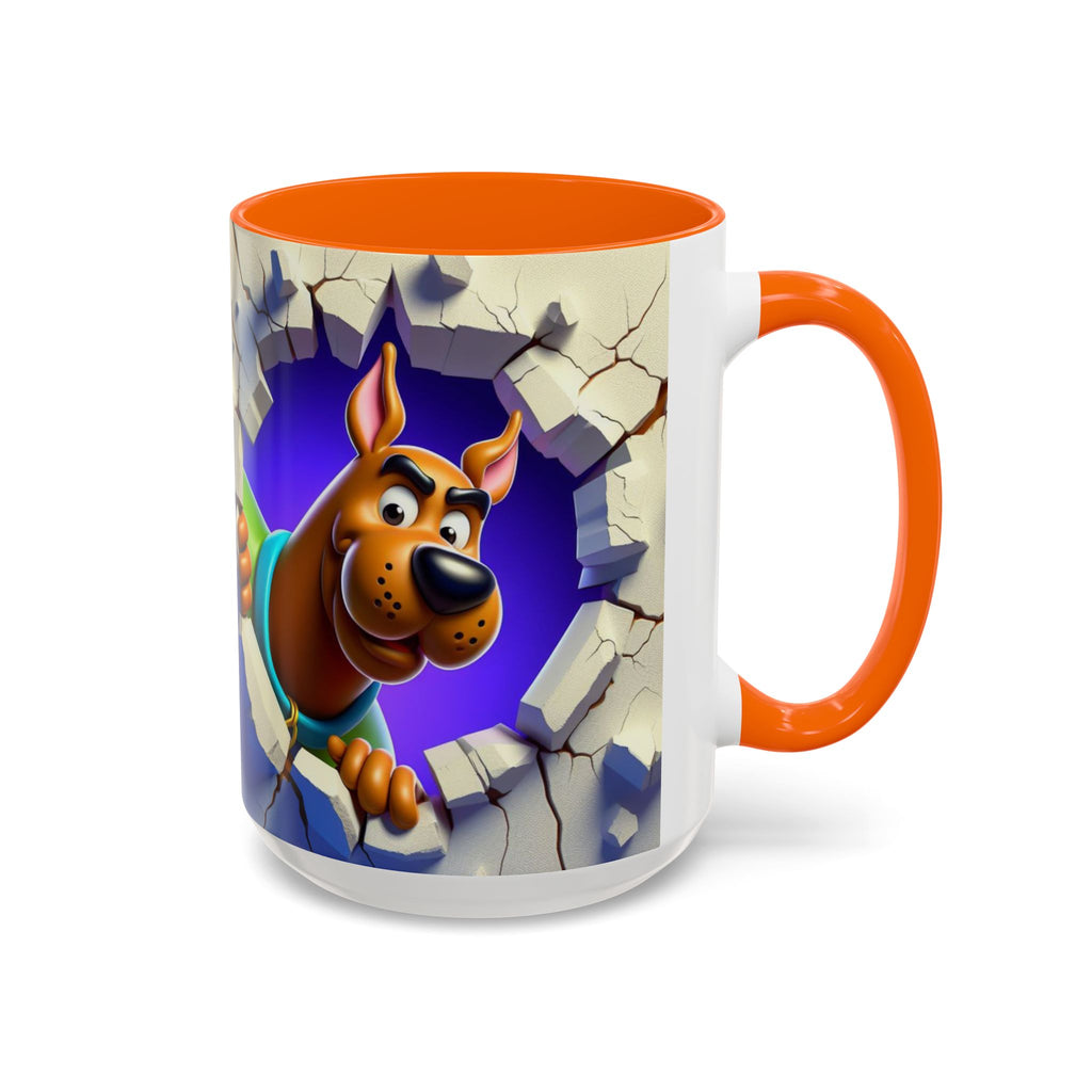 Scooby-Doo "Breaking Through" Accent Coffee Mug (11/15 oz)