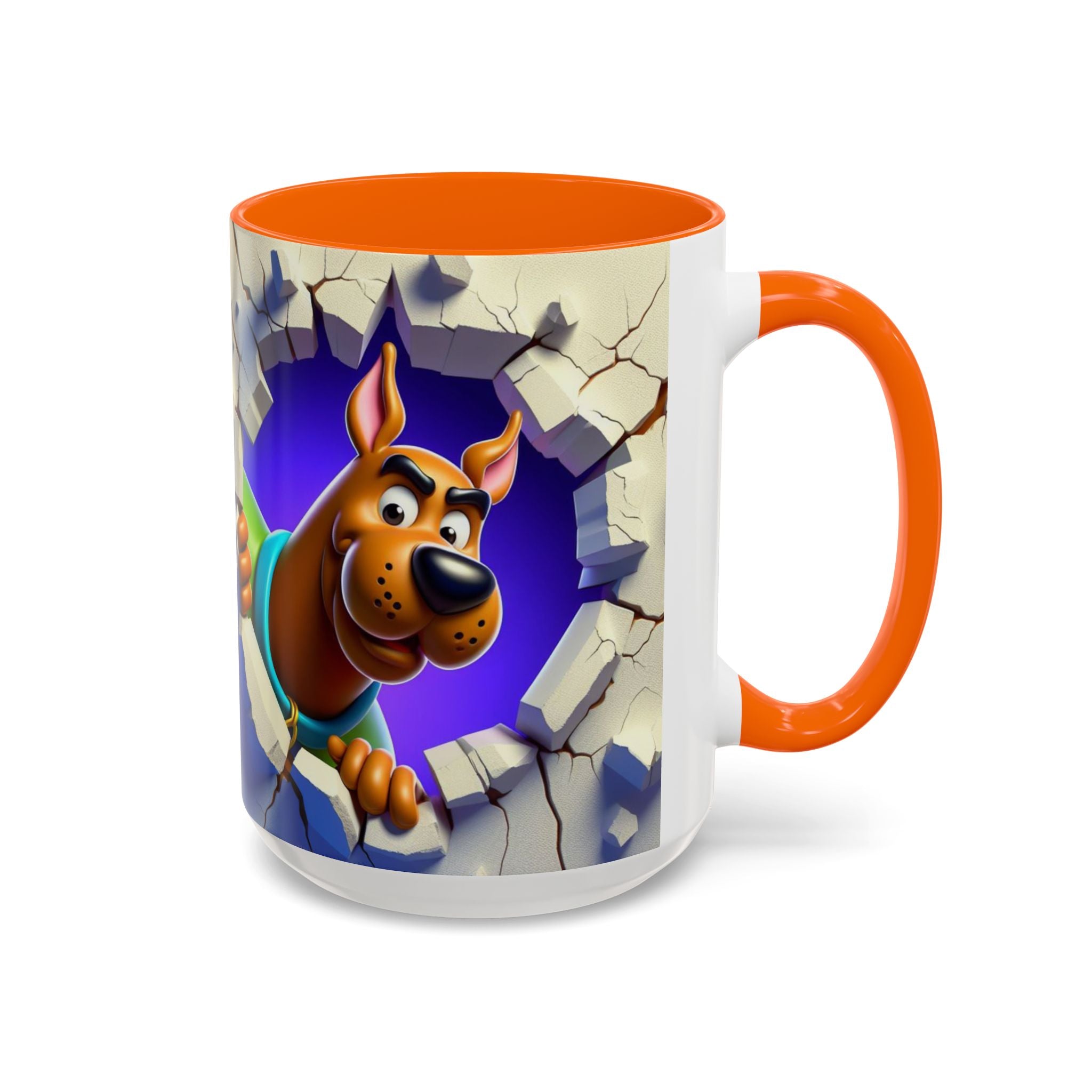 Scooby-Doo "Breaking Through" Accent Coffee Mug (11/15 oz)