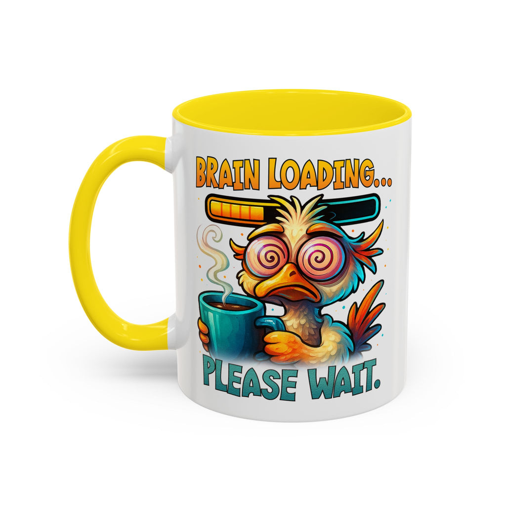 "Brain Loading... Please Wait" Funny Morning Mug for Coffee Lovers