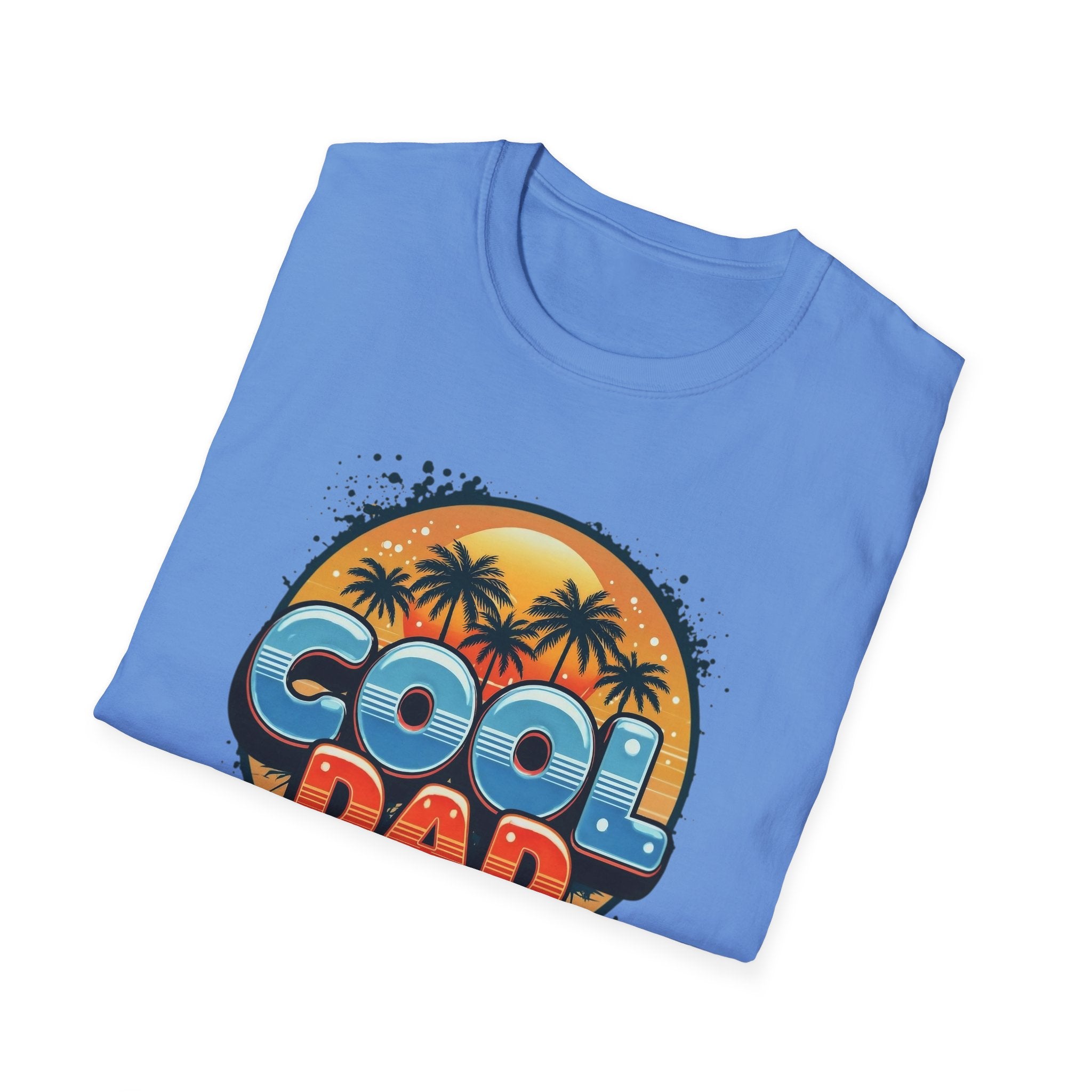 Cool Dad T-Shirt – Retro Sunset Palm Fathers Tee