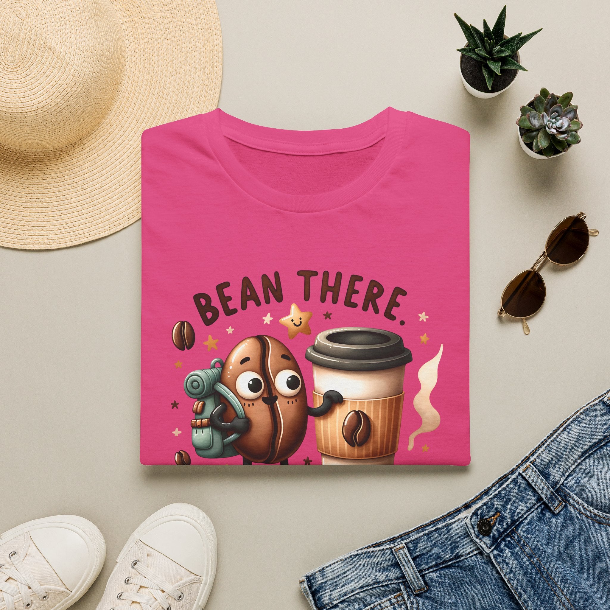 Bean There Brewed That T-Shirt — Cute Coffee Bean Pun Tee