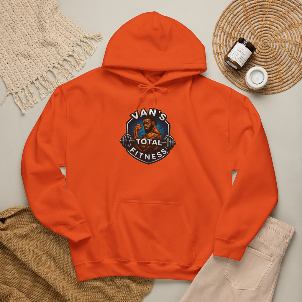 Van's Total Fitness Hoodie — Gym Logo Pullover for Trainers & Athletes
