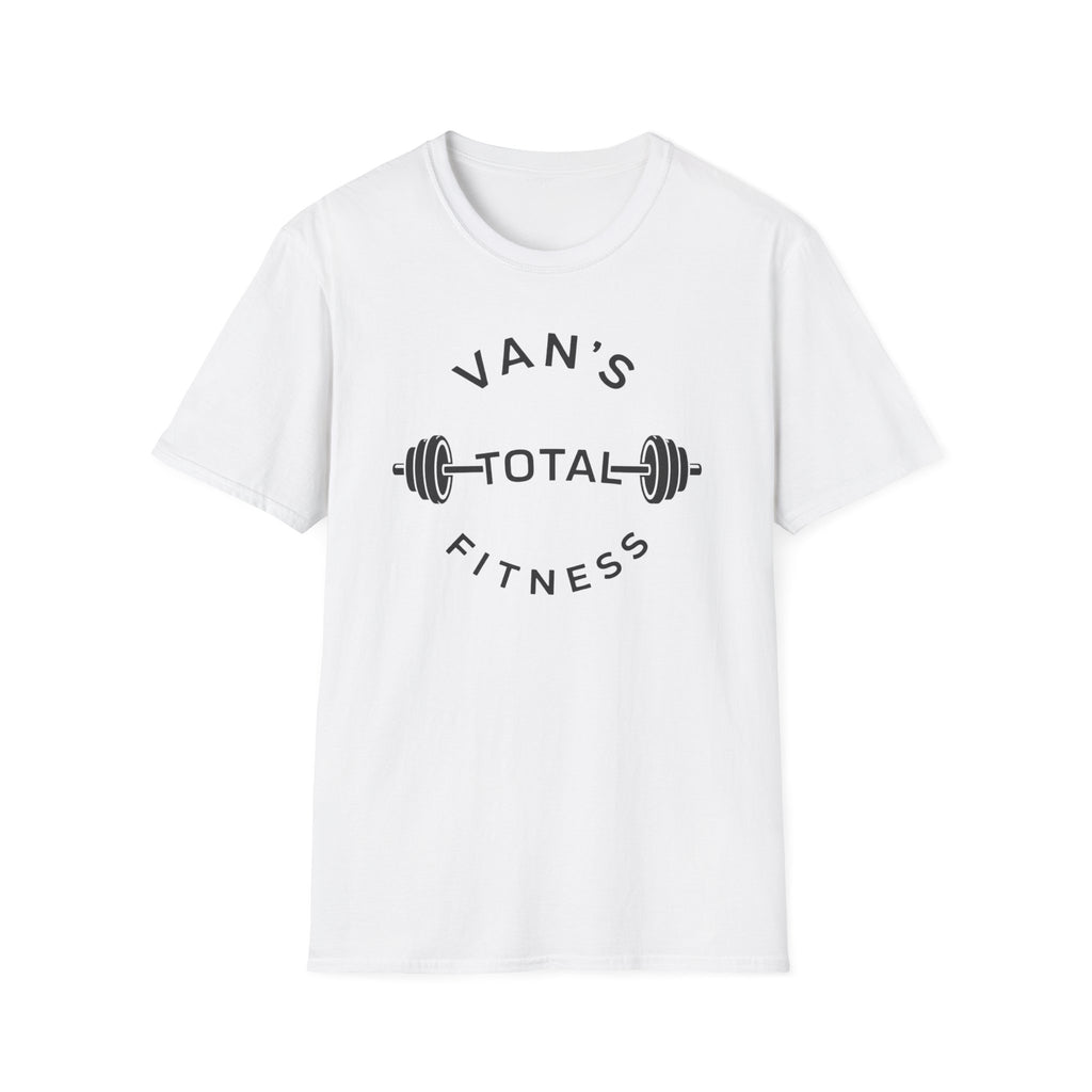 "Van's Total Fitness" Barbell Gym T-shirt