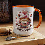Espresso Yourself Coffee Mug — Cute Kawaii Cup Accent Mug (11/15oz)