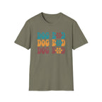 Dog Dad Retro Paw Graphic T-Shirt