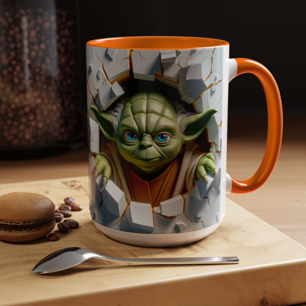 Yoda Break Through Accent Coffee Mug (11/15oz)