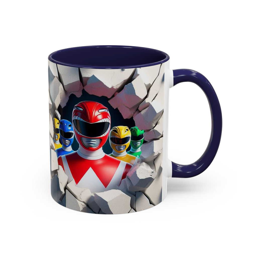 Power Rangers Coffee Mug — Retro Superhero Team Design (11/15 oz)
