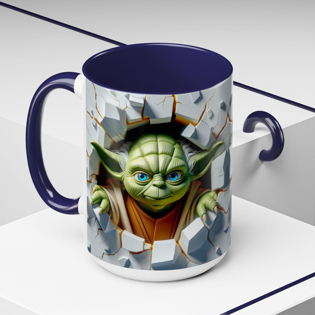Yoda Break Through Accent Coffee Mug (11/15oz)