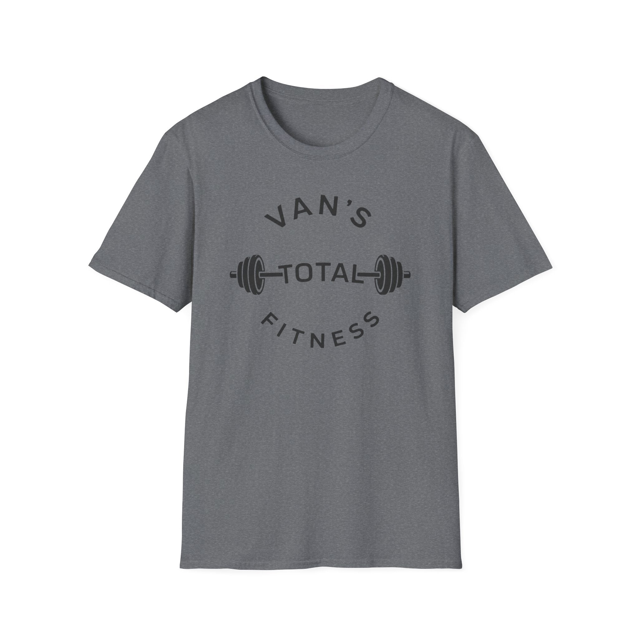 "Van's Total Fitness" Barbell Gym T-shirt