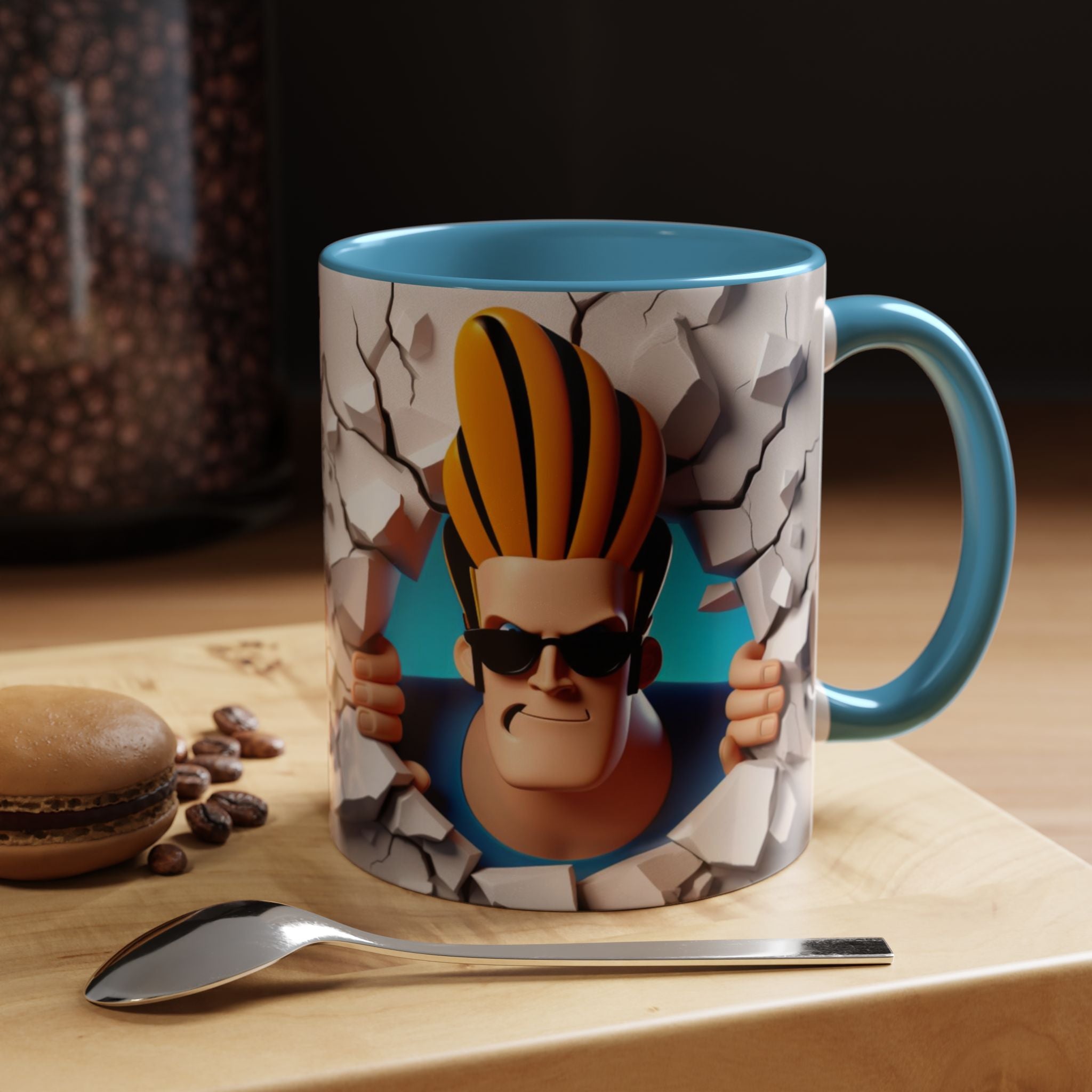 Johnny Bravo Breakthrough Coffee Mug (11oz & 15oz)