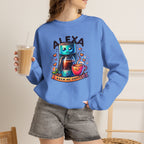 Alexa Coffee Robot Sweatshirt — 'Alexa Brew Me Coffee' Cozy Crewneck