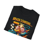 T-Shirt — ‘Brain Loading... Please Wait’ Funny Exhausted Coffee Tee