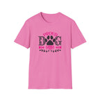 Proud Dog Mom T-Shirt – Pink Paw Graphic Tee for Dog Lovers