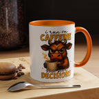 "I Run on Caffeine and Poor Decisions" Funny Cow Gift (11/15 oz) —  Coffee Mug