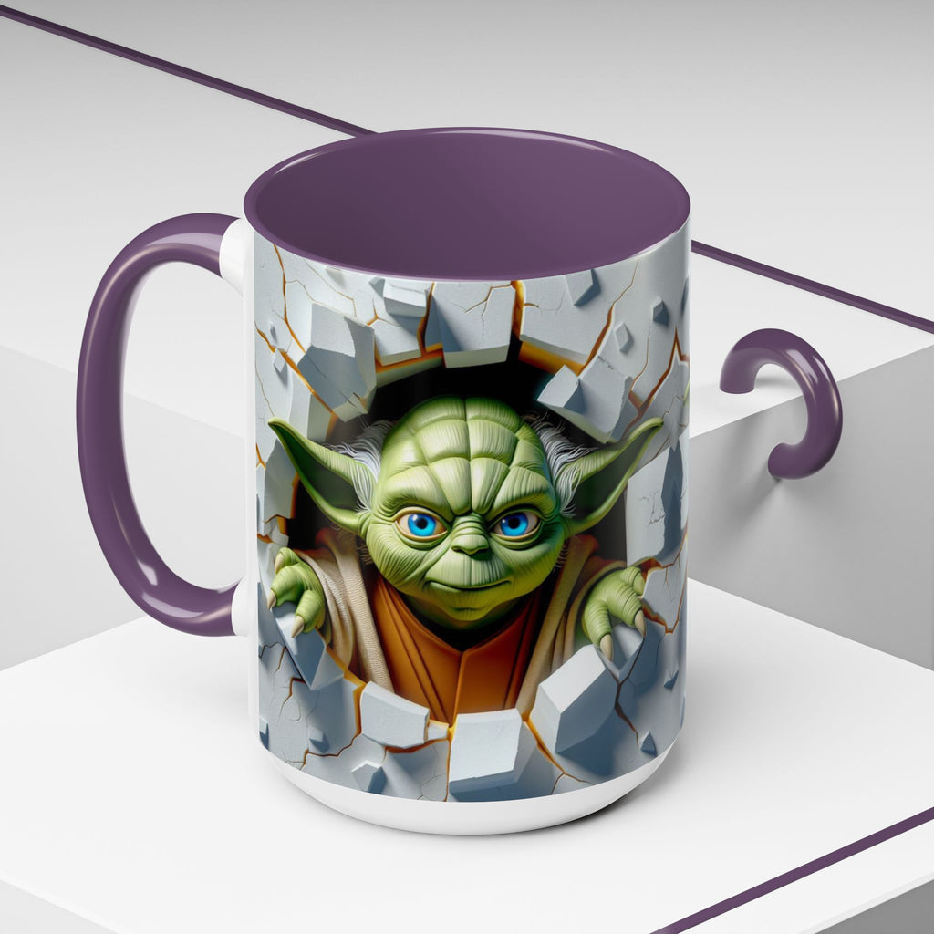 Yoda Break Through Accent Coffee Mug (11/15oz)