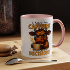 "I Run on Caffeine and Poor Decisions" Funny Cow Gift (11/15 oz) —  Coffee Mug