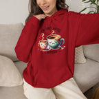 “Life Without Coffee Is Depresso” Cute Cartoon Coffee Hoodie — Coffee Lovers Hoodie